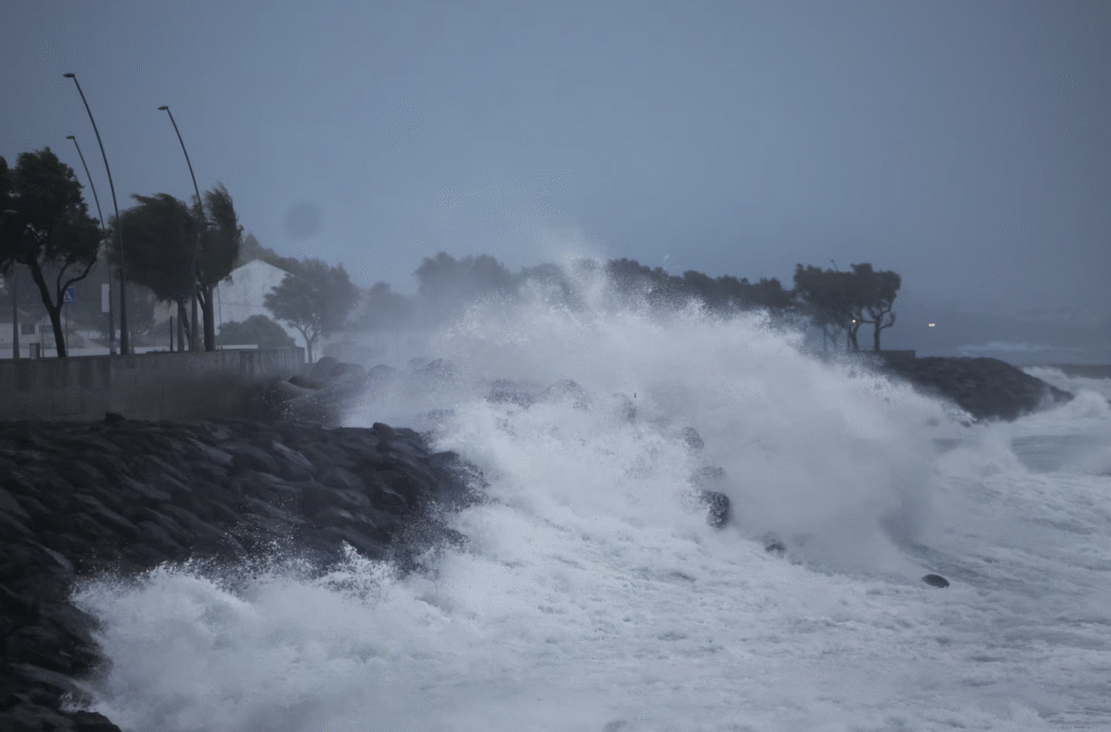 Crashing Hurricane Waves
